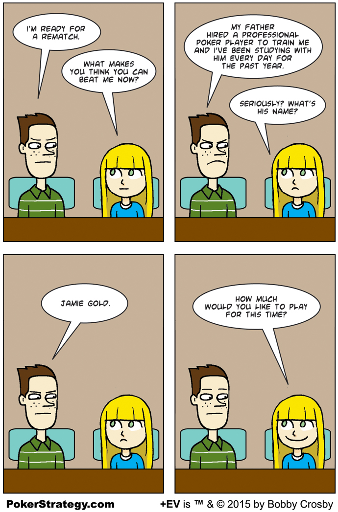 Funny Poker Cartoons Heads-up