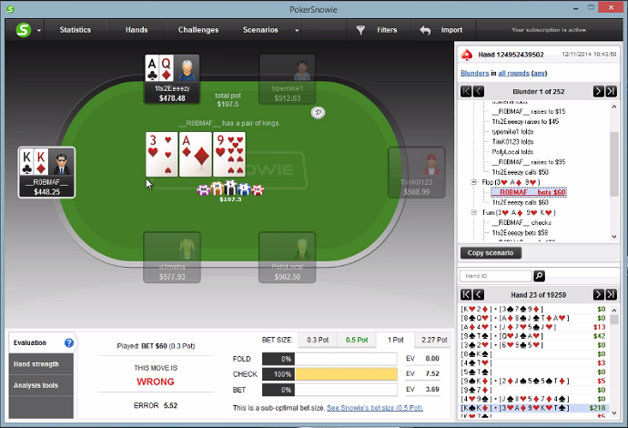Robmaf o funkcjach PokerSnowie
