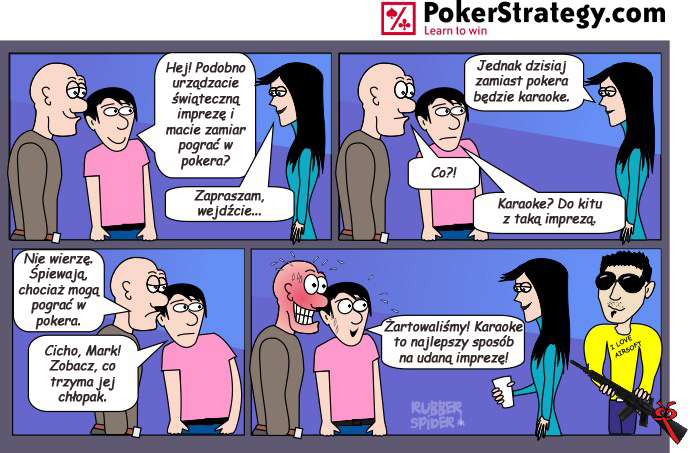 Śmieszny Pokerowy Komiks Karaoke