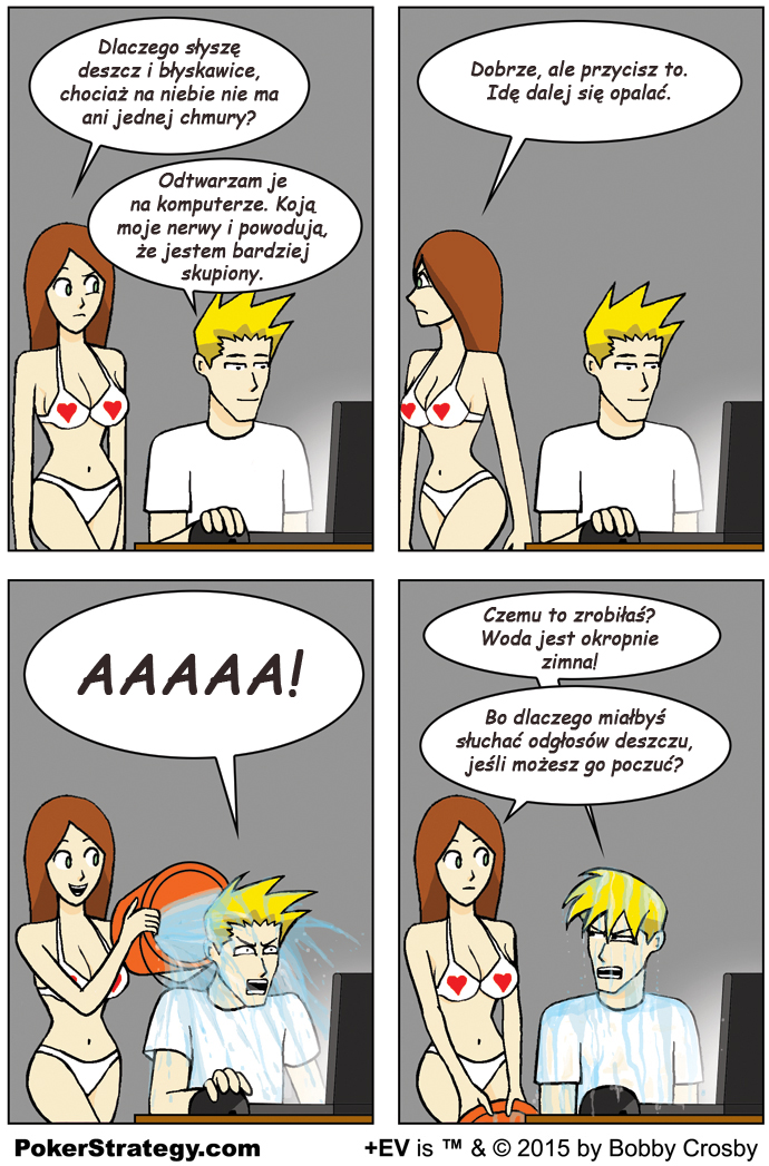 Śmieszny Pokerowy Komiks Poczuj to