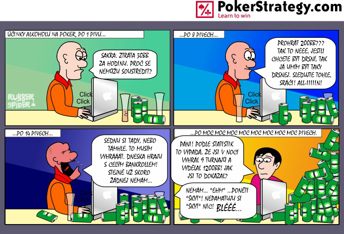 Vtipn&yacute; pokerov&yacute; komiks Alkohol