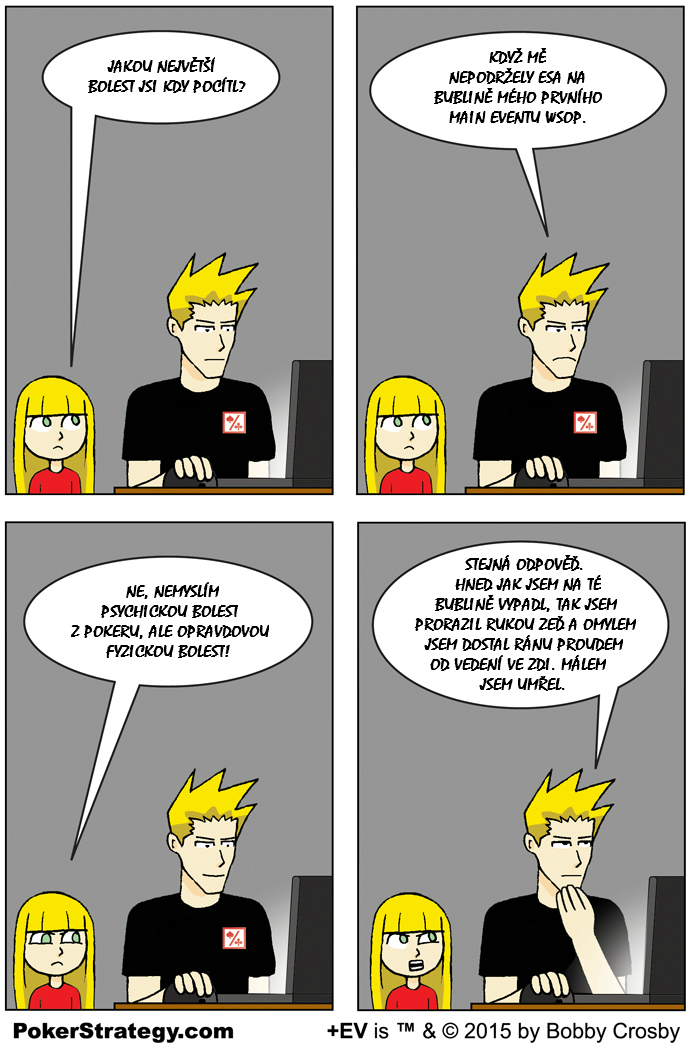 Vtipn&yacute; pokerov&yacute; komiks Bolest