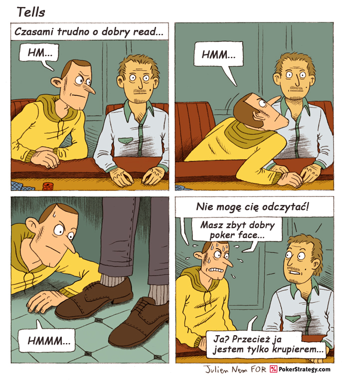 Śmieszny Pokerowy Komiks Tells