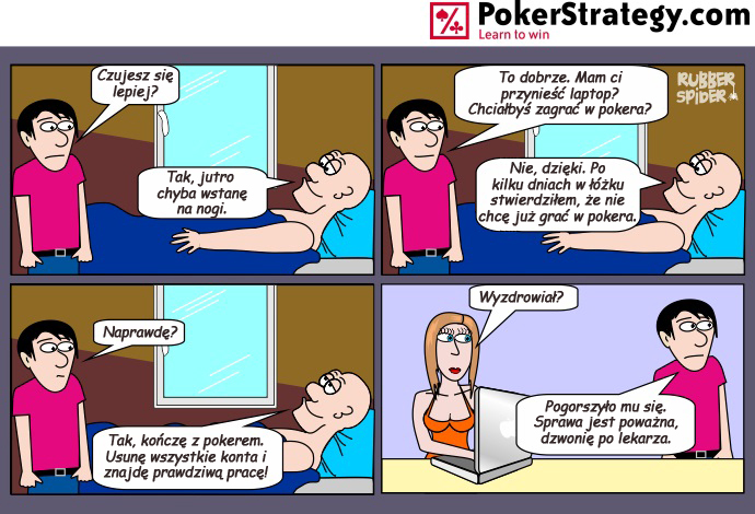 Śmieszny Pokerowy Komiks Prawdziwa Praca