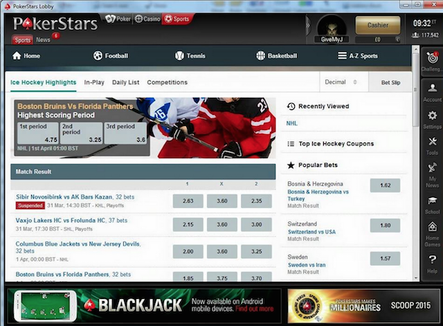 PokerStars Sportsbook PokerStars Sportsbook