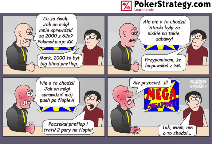 Śmieszny Pokerowy Komiks Bad Beat