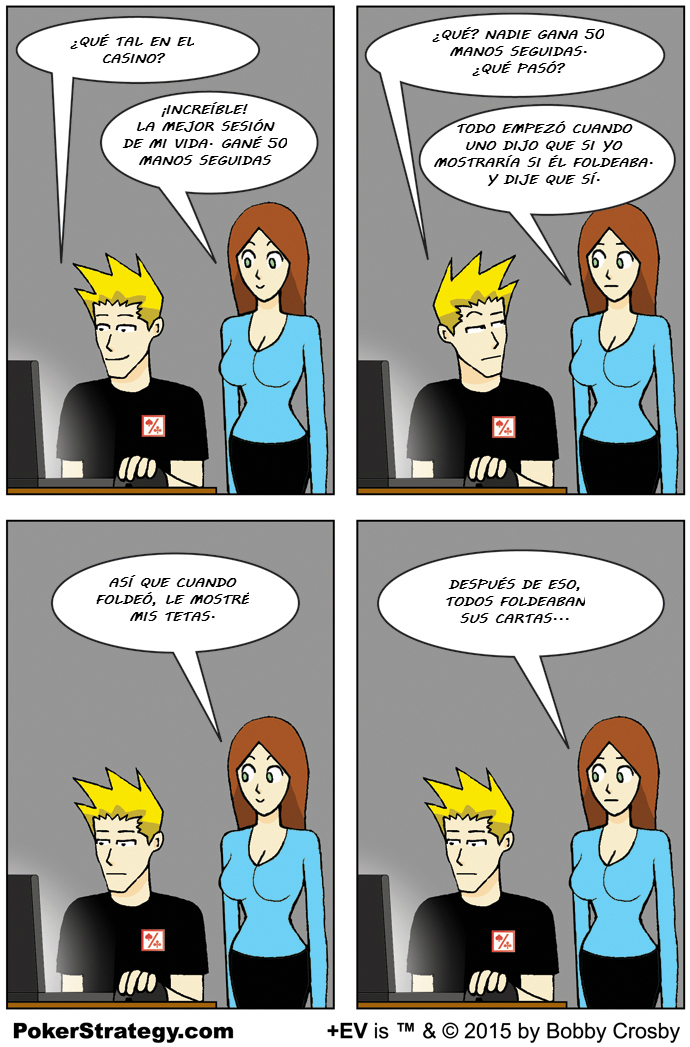 Tiras de poker divertidas Ganar