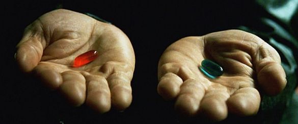 Matrix czerwona niebieska pigułka