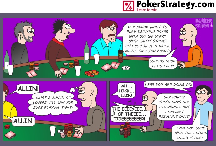 Funny Poker Cartoons Drink