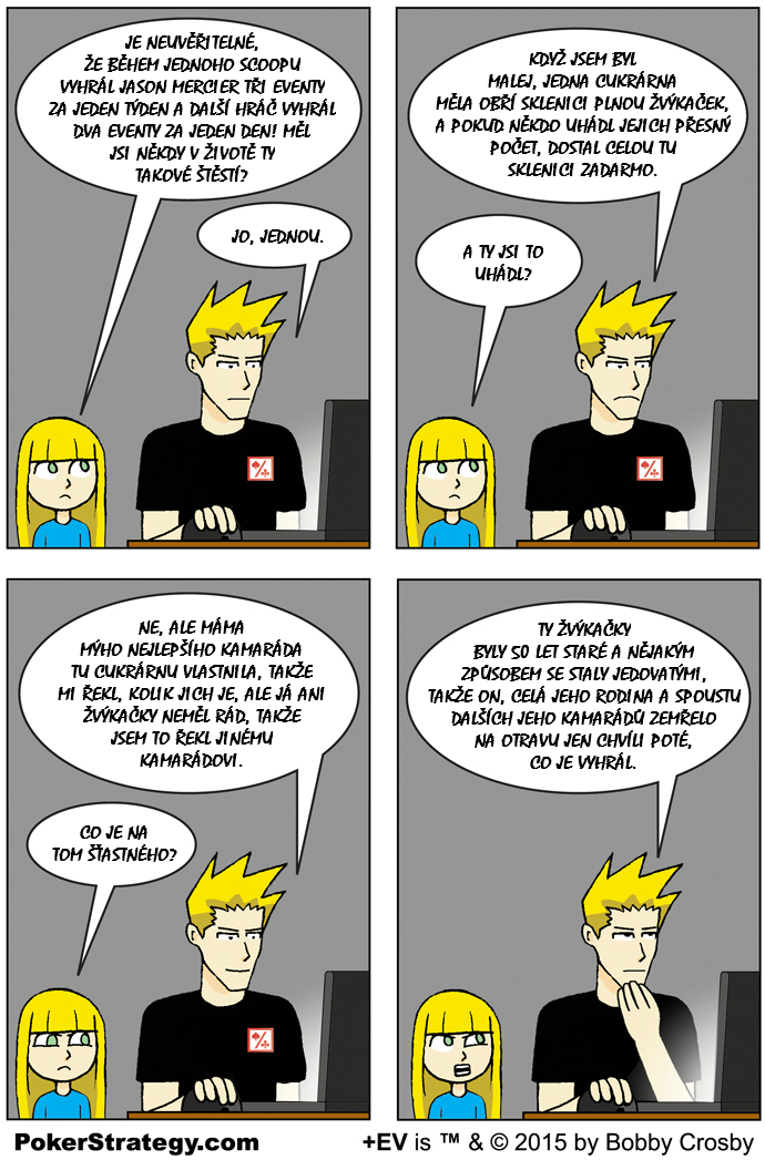 Vtipn&yacute; pokerov&yacute; komiks &Scaron;těst&iacute;