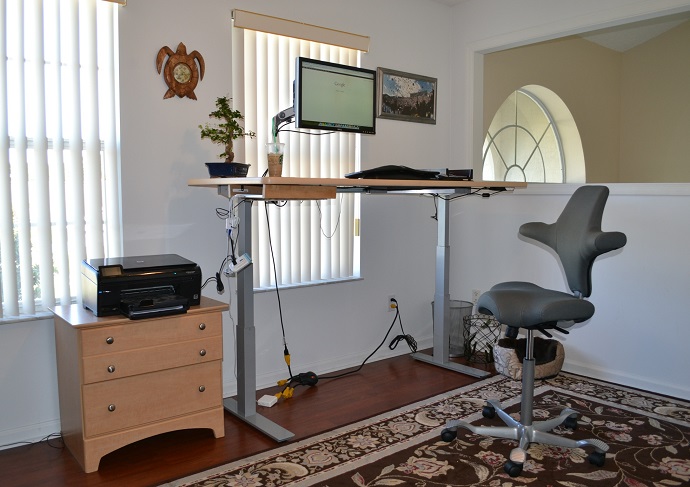 Height-adjustable desk