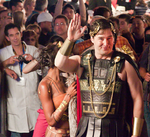 Hellmuth Phil Hellmuth dressed as Caesar