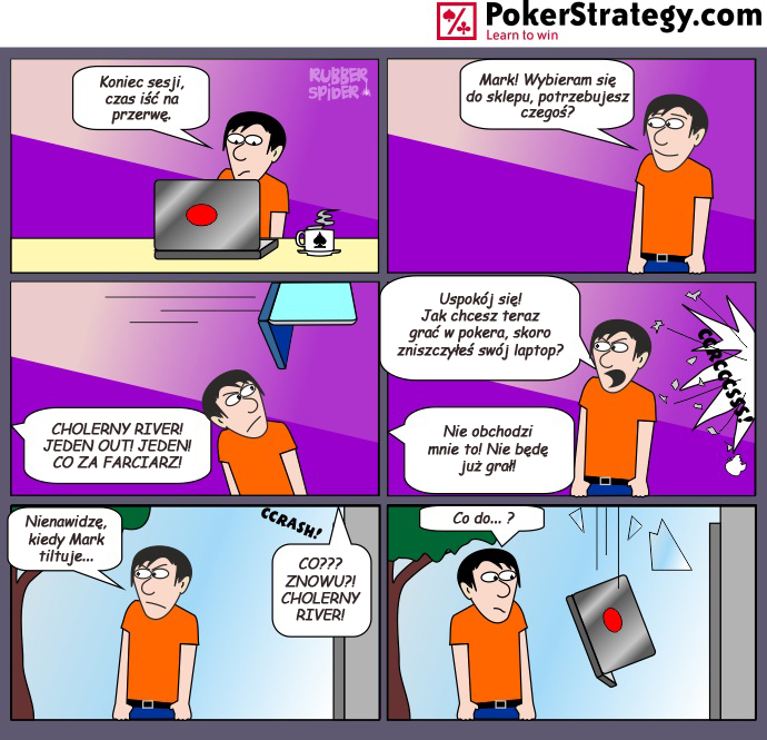 Śmieszny Pokerowy Komiks Tilt