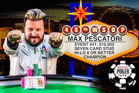 Max Pescatori Max Pescatori wins a WSOP bracelet in 2015
