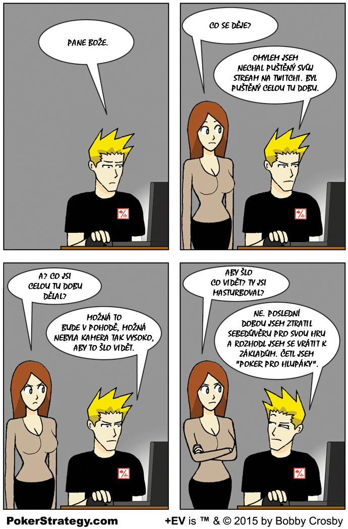 Vtipn&yacute; pokerov&yacute; komiks Twitch