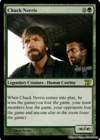 cliquez pour agrandir Chuck Norris magic the Gathering