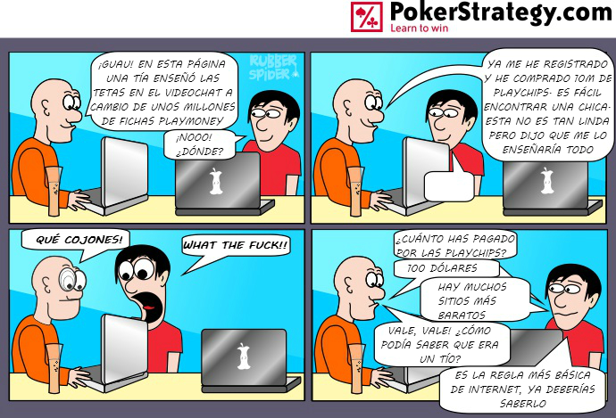 Tiras de poker divertidas Webcam