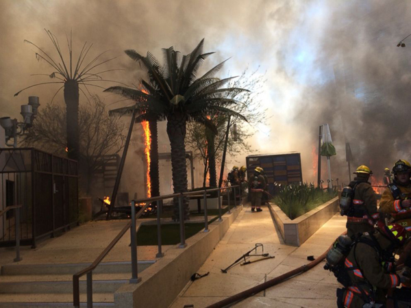 L'incendie ma&icirc;tris&eacute; en 30 minutes par une centaine de pompiers !
