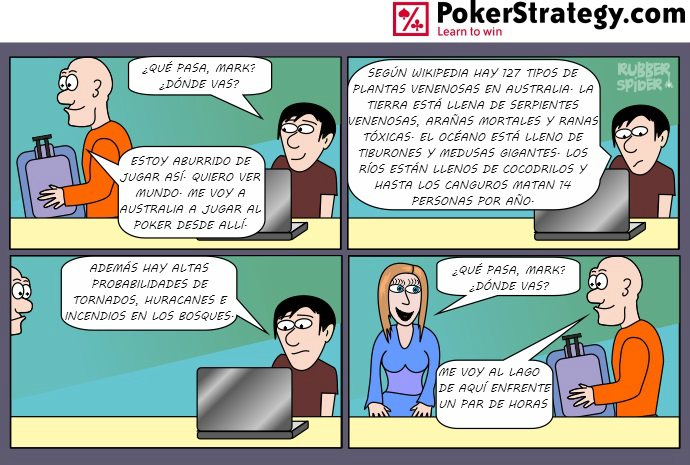 Tiras de poker divertidas Peligro
