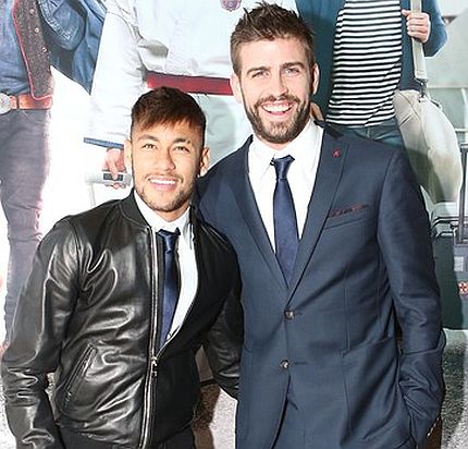 Neymar and Pique
