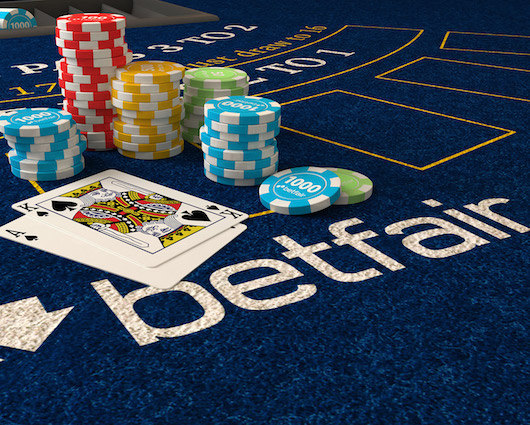 Gambling table at Betfair