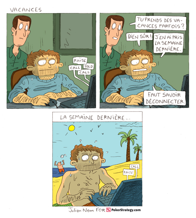 BD de poker humoristique Pause