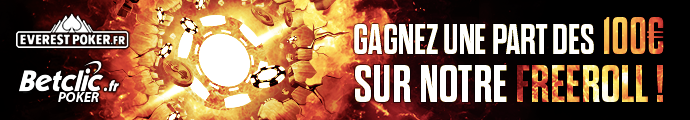 tournoi exclusif PokerStrategy.com freeroll tournoi poker Betclic.fr Everest Poker.fr PokerStrategy.com