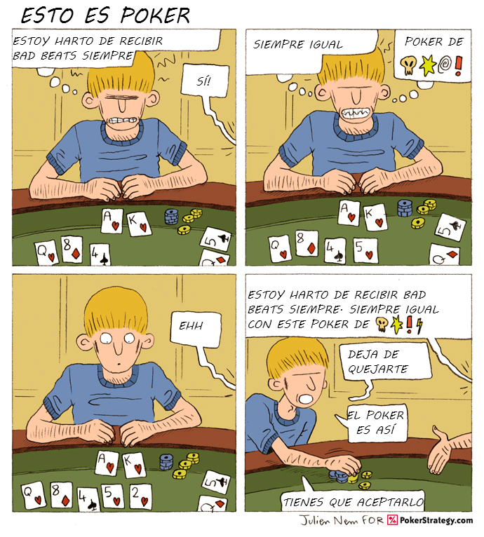 Tiras de poker divertidas Bad beats