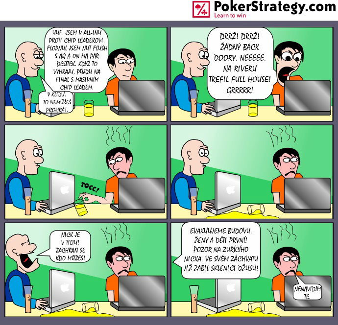 Vtipn&yacute; pokerov&yacute; komiks Tilt