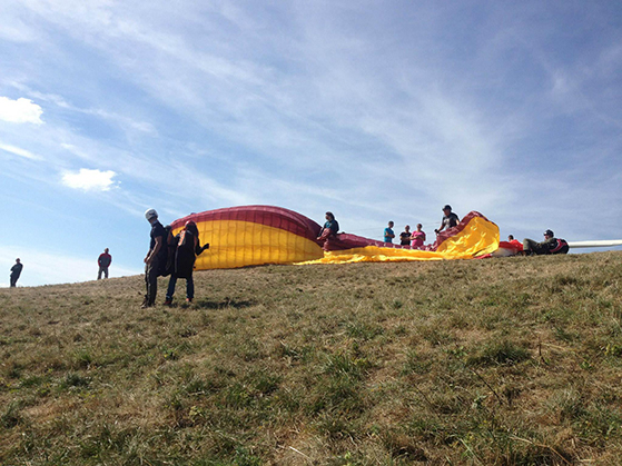 Fiskantes si skočil i s Paraglidem Fiskantes a paragliding