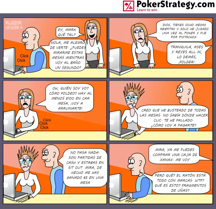 Tiras de poker divertidas Sit Out