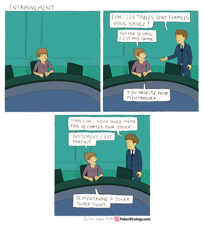 BD de poker humoristique Entra&icirc;nement