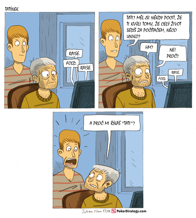 Vtipn&yacute; pokerov&yacute; komiks Čas