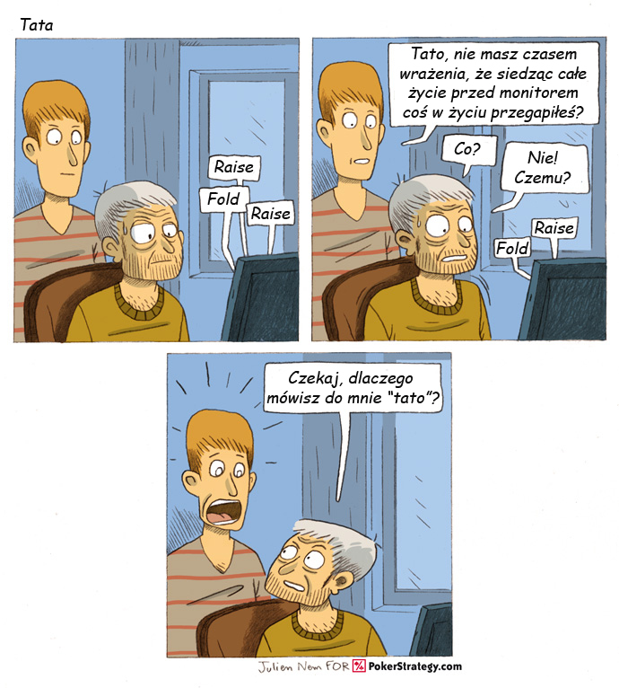 Śmieszny Pokerowy Komiks Czas