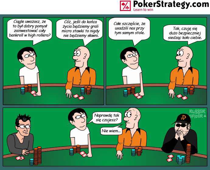 Śmieszny Pokerowy Komiks High Roller