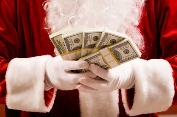 Gentil papa Noël Père Noël poker cash