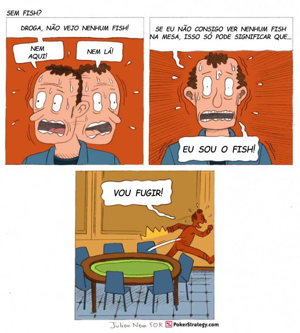 Tirinhas de poker divertidas Fish
