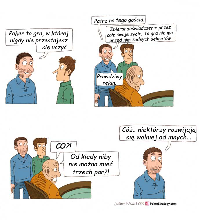 Śmieszny Pokerowy Komiks Doświadczenie
