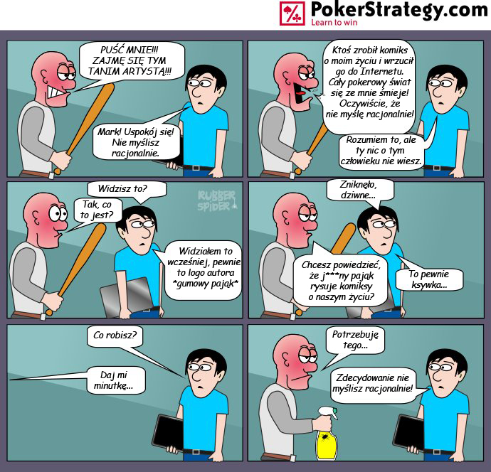 Śmieszny Pokerowy Komiks Tilt