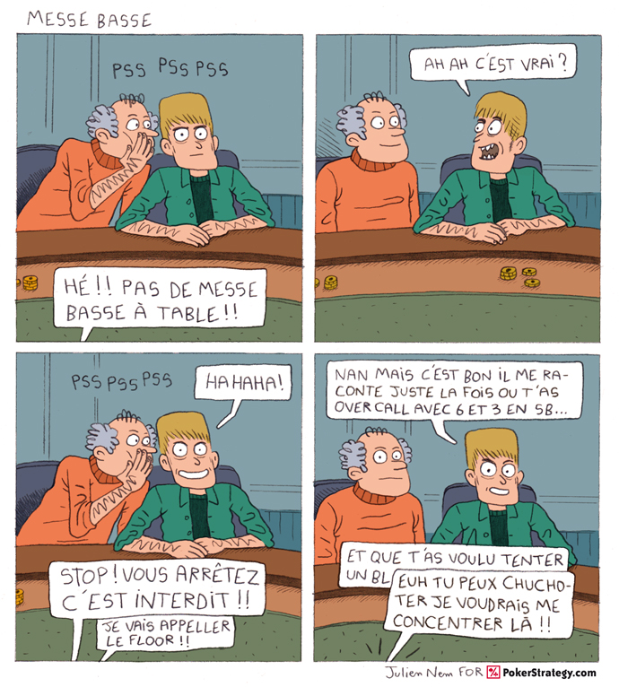 BD de poker humoristique Sussurer