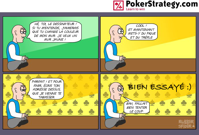 BD de poker humoristique Tentative
