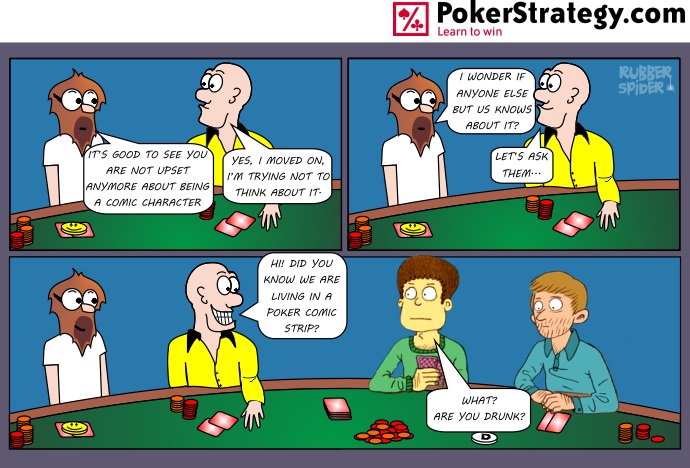 Grappige pokercartoon Drunk