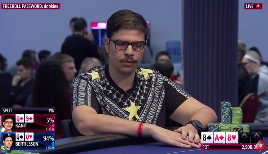 Kanit op de flop EPT Dublin High Roller