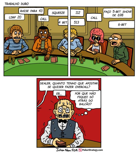 Tirinhas de poker divertidas Dealer