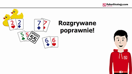 Jak grać niskie pary 77-22