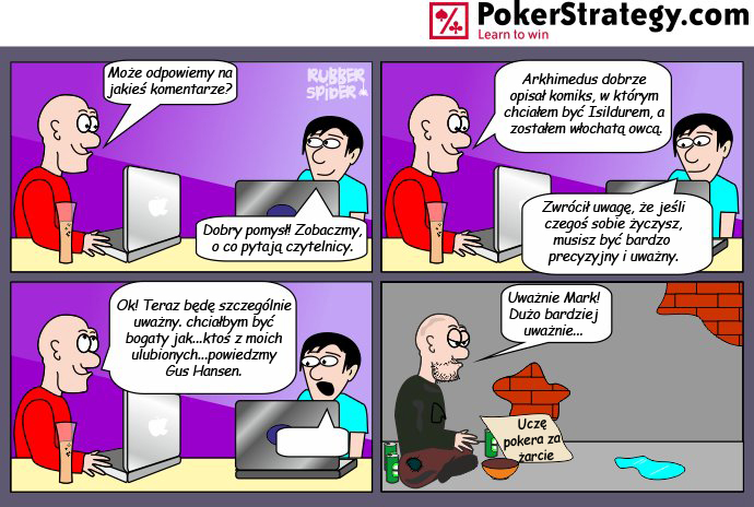 Śmieszny Pokerowy Komiks Hansen