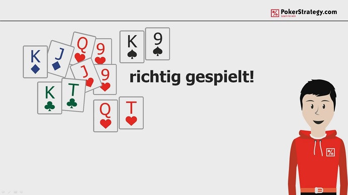 Große Suited-Hände richtig gespielt