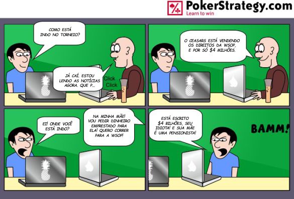 Tirinhas de poker divertidas WSOP