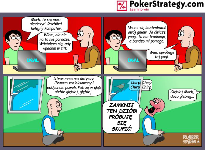 Śmieszny Pokerowy Komiks Tilt