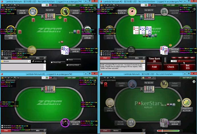 Situaciones locas en NL500 Zoom Pokerguru740 Zoom NL500 Cash